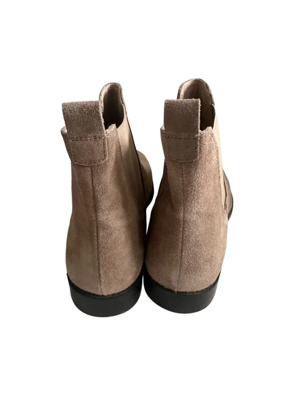 FIND Tan Suede Flat Ankle Boots Size 8.5 / 39